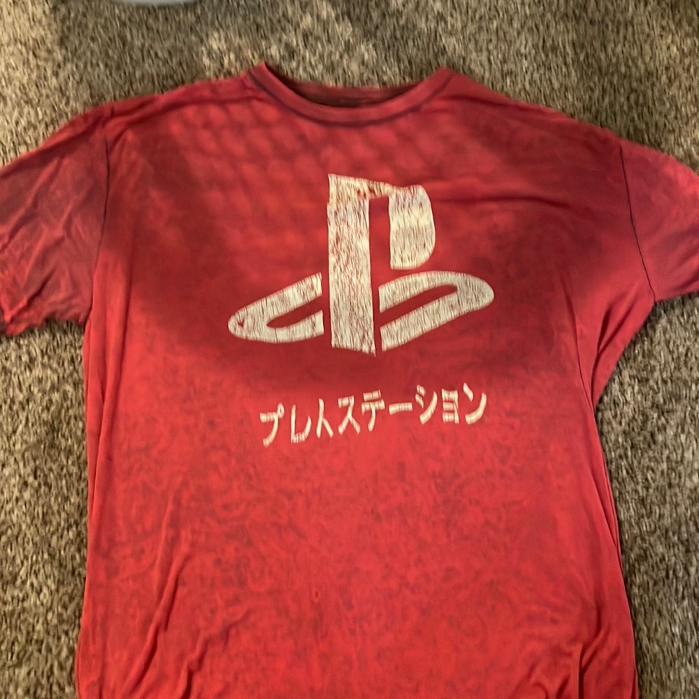 Play station distressed t-shirt